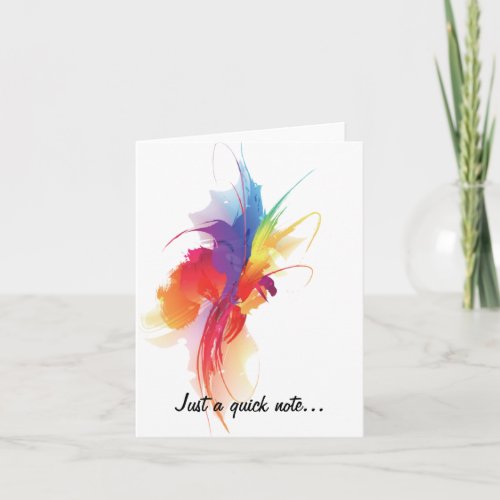 Color splash Note Card