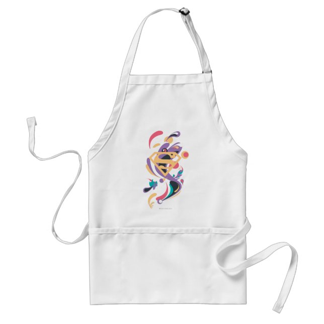Color Splash Orange Adult Apron (Front)