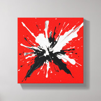Color Splash Painting Canvas Print