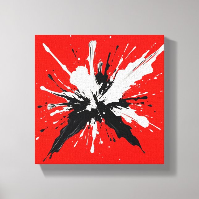 Color Splash Painting Canvas Print (Front)