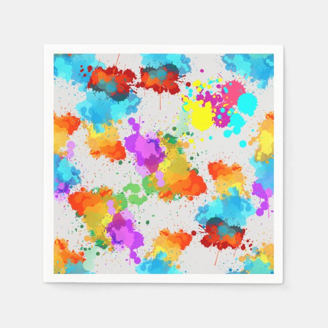 Color Splash Pattern CC01 Napkins (Front)