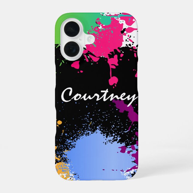 Color Splash Personalized Iphone Case (Back)