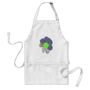 Color Splash/ PopArt Flower Adult Apron