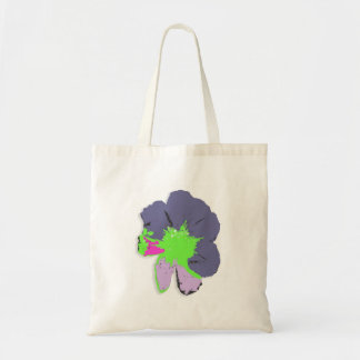 Color Splash/ PopArt Flower Tote Bag