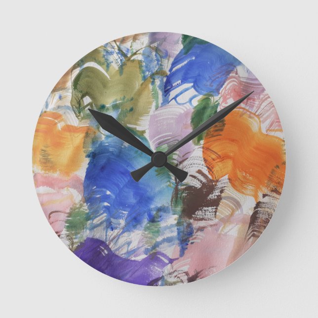 Color Splash Round Clock (Front)