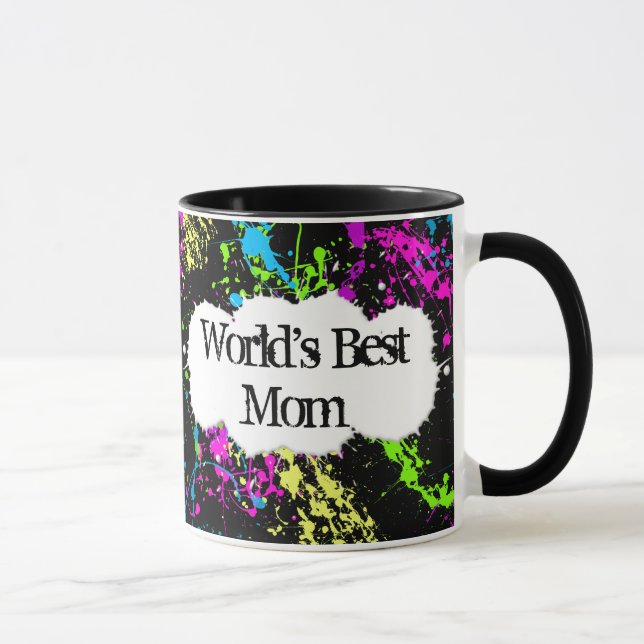 Color Splash World's Best Mom Mug (Right)