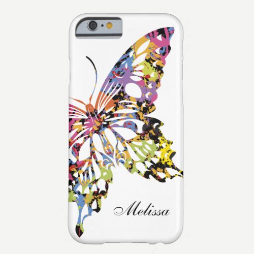Color Splashed Butterfly iPhone 6 case