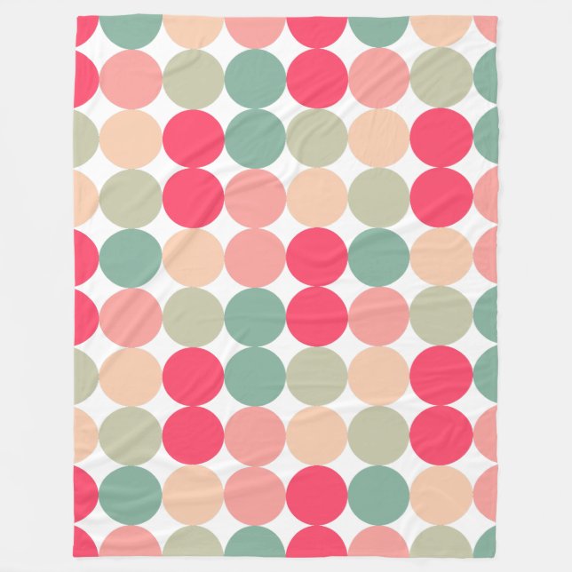 Color Spots 01 Fleece Blanket (Front)