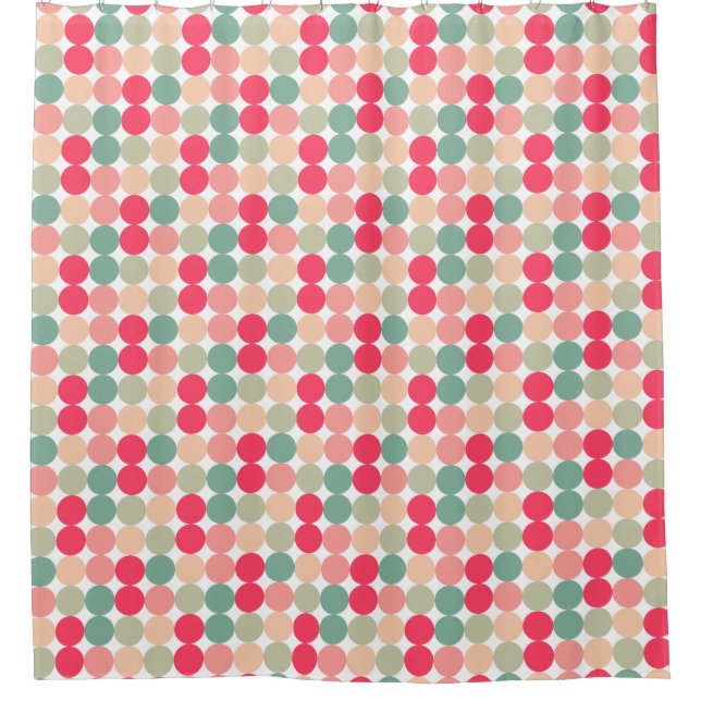 Color Spots 01 Shower Curtain (Front)