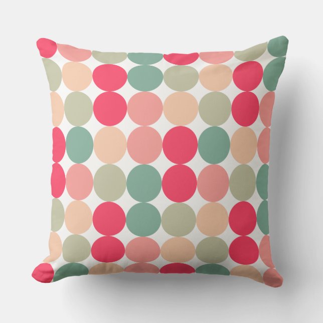 Color Spots 01 Throw Pillow (Front)