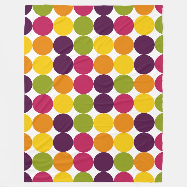 Color Spots 03 Fleece Blanket (Front)