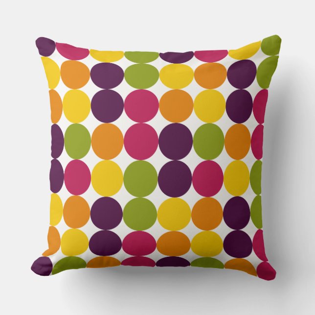 Color Spots 03 Throw Pillow (Front)