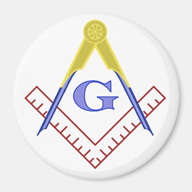 Color Square and Compass Magnet (Front)