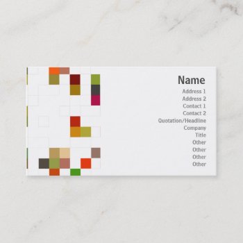 Color Square - Business Business Card by ZazzleProfileCards at Zazzle