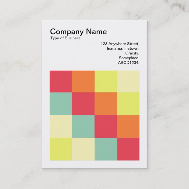 Color Squares - 010 Business Card (Front)