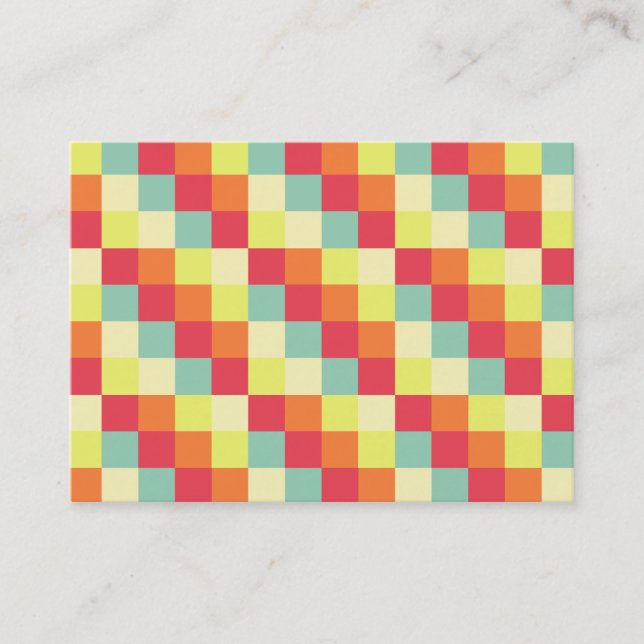 Color Squares 010 Business Card (Front)