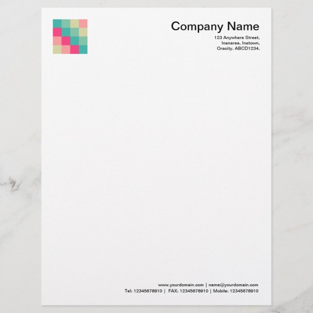 Color Squares 013 Letterhead (Front)