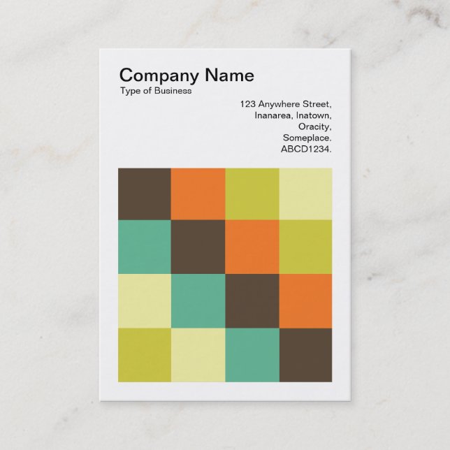Color Squares - 014 Business Card (Front)
