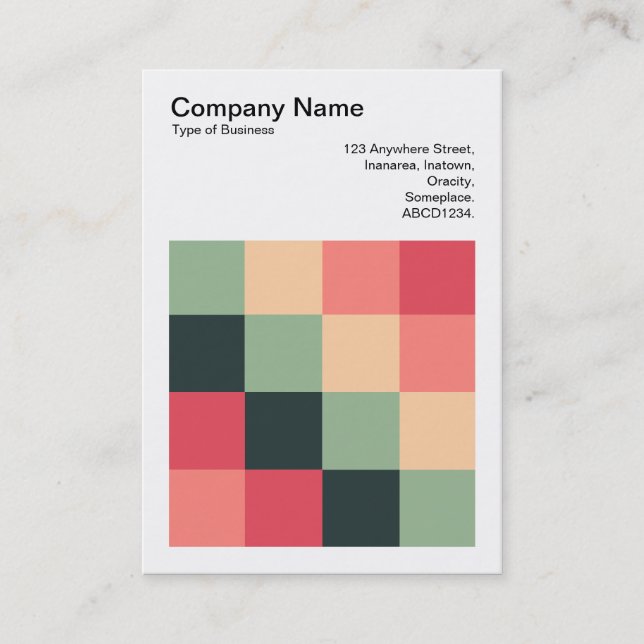 Color Squares - 015 Business Card (Front)