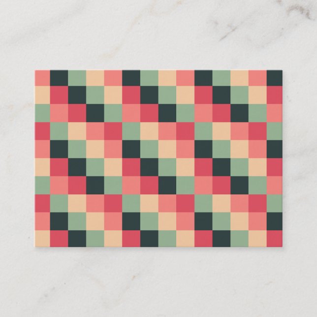 Color Squares 015 Business Card (Front)