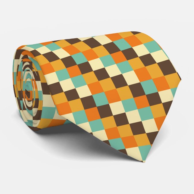 Color Squares 05 Neck Tie (Rolled)