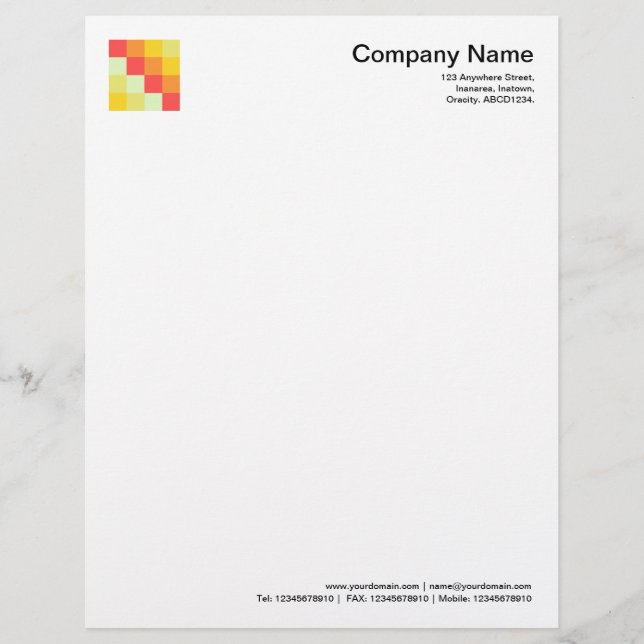 Color Squares 07 Letterhead (Front)