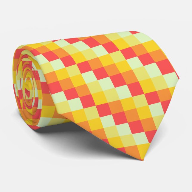 Color Squares 07 Neck Tie (Rolled)