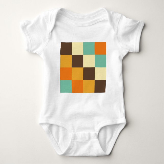 Color Squares Baby Bodysuit (Front)