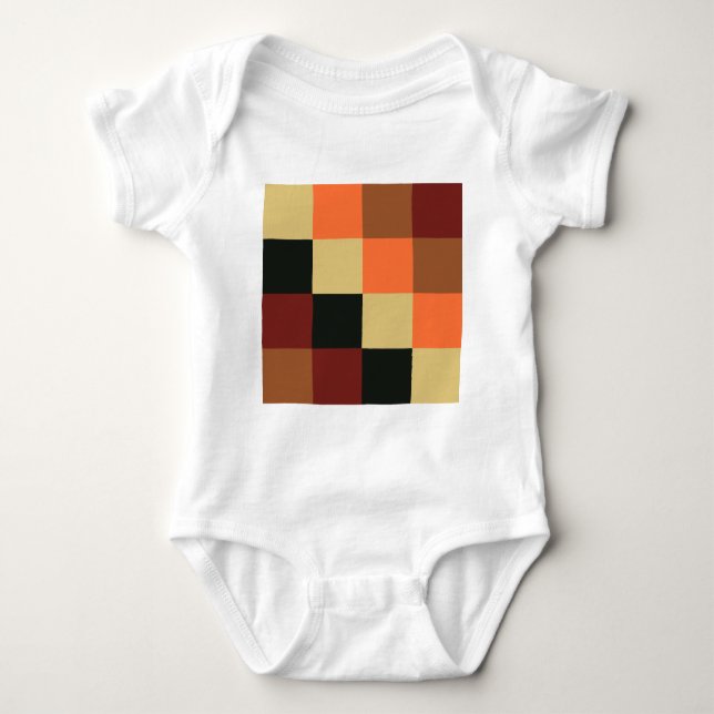 Color Squares Baby Bodysuit (Front)