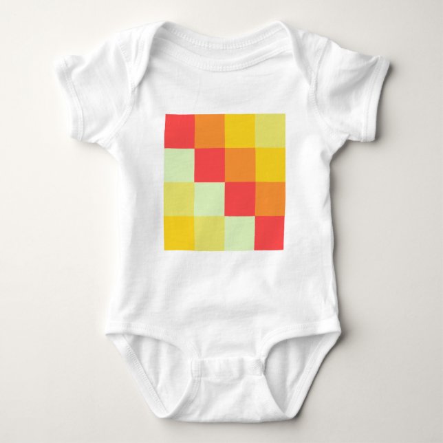 Color Squares Baby Bodysuit (Front)