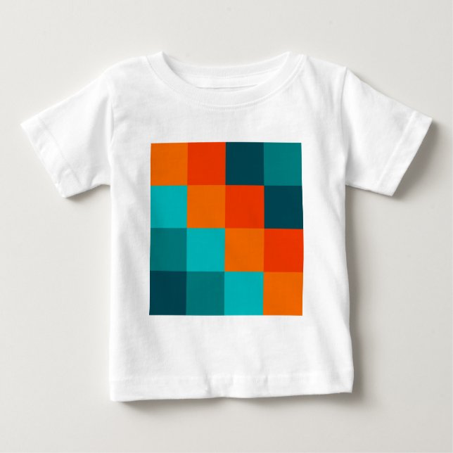Color Squares Baby T-Shirt (Front)