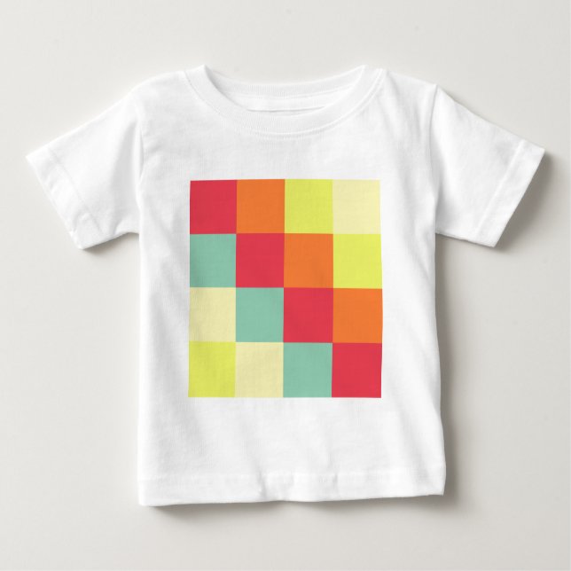 Color Squares Baby T-Shirt (Front)
