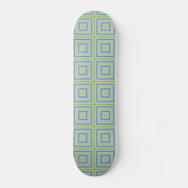 COLOR SQUARES custom skateboard Deck (Front)
