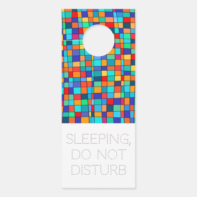 Color Squares Door Hanger (Front)