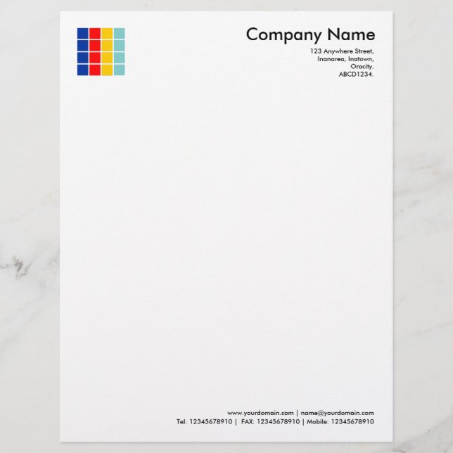 Color Squares Letterhead (Front)