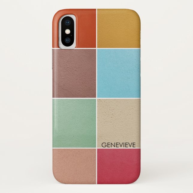 Color Squares Monogram Case-Mate iPhone Case (Back)