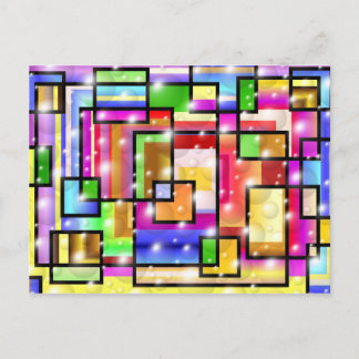 Color Squares Postcard