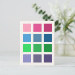 Color Squares (Spring) Postcard