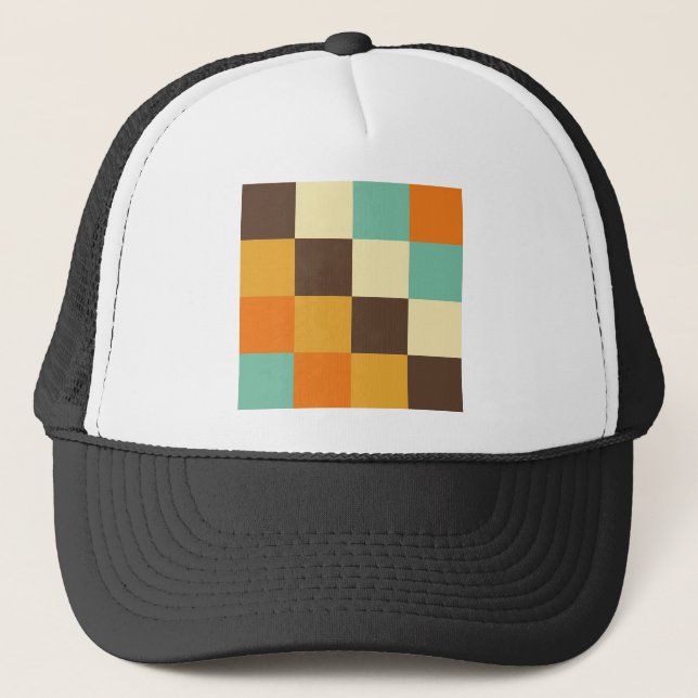 Color Squares Trucker Hat (Front)