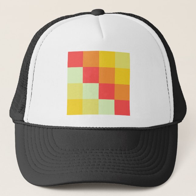 Color Squares Trucker Hat (Front)