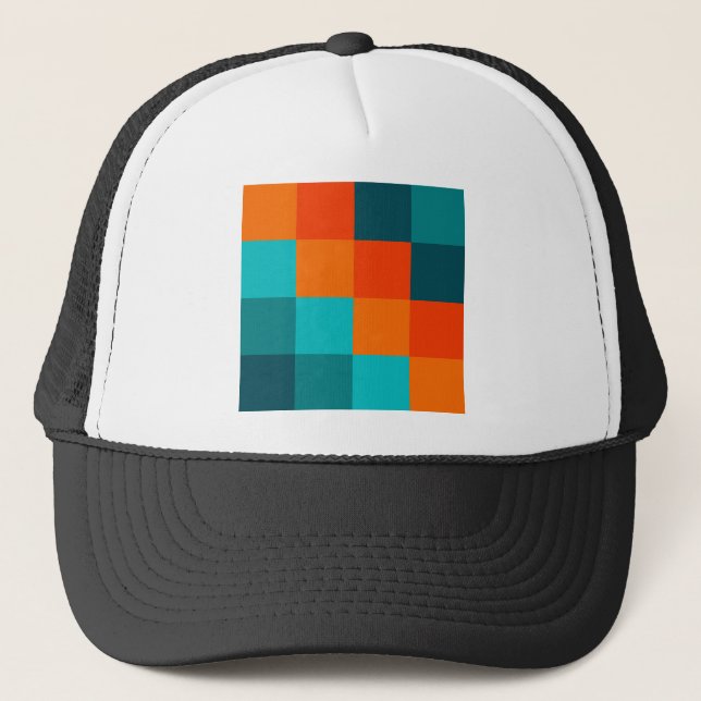 Color Squares Trucker Hat (Front)