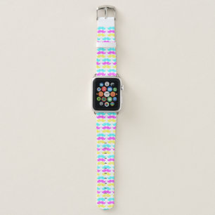 Color Stache Facial Hair Colorful Mustaches Apple Watch Band