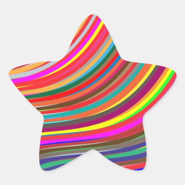 Color star bright sticker (Front)