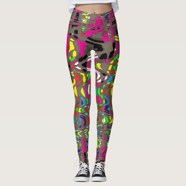 Color Static Leggings (Front)