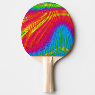 Color Streaks- Ping Pong Paddle