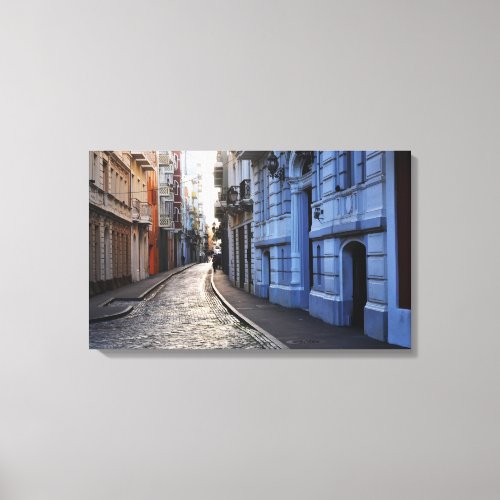 Color Streets of Old San Juan Canvas Print