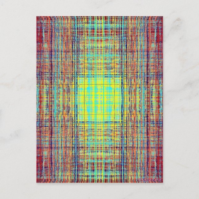 Color String Cube Postcard (Front)