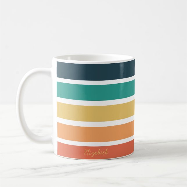 Color Stripe  Coffee Mug (Left)