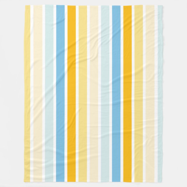 Color Stripes 02 Fleece Blanket (Front)