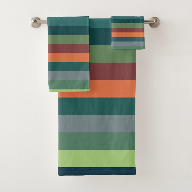 Color Stripes  Bath Towel Set (Insitu)
